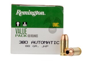Remington UMC 380 ACP 88 gr Jacketed Hollow Point Ammo - Box of 100